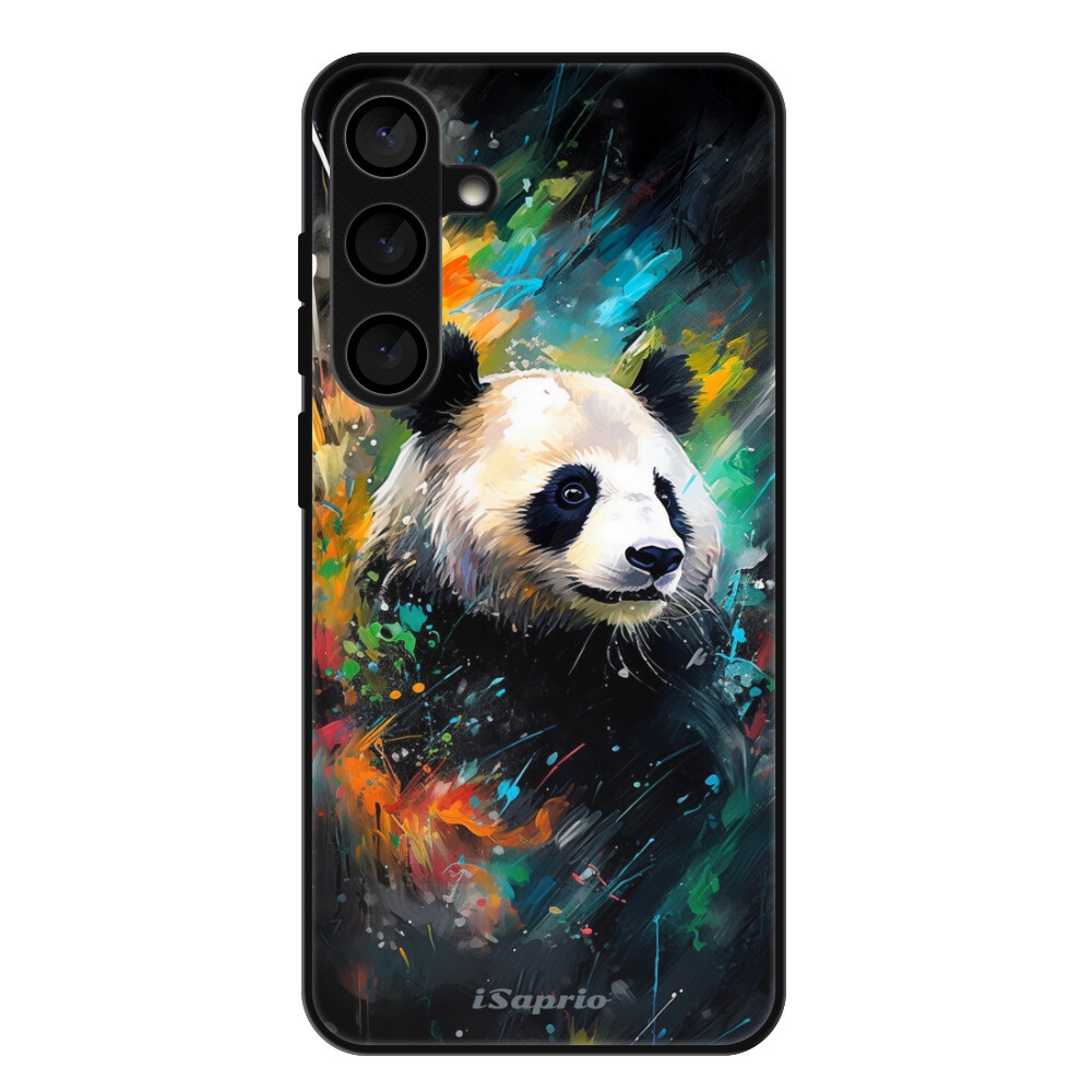 Lesklé puzdro Exclusive iSaprio - Abstract Panda - Samsung Galaxy S24+