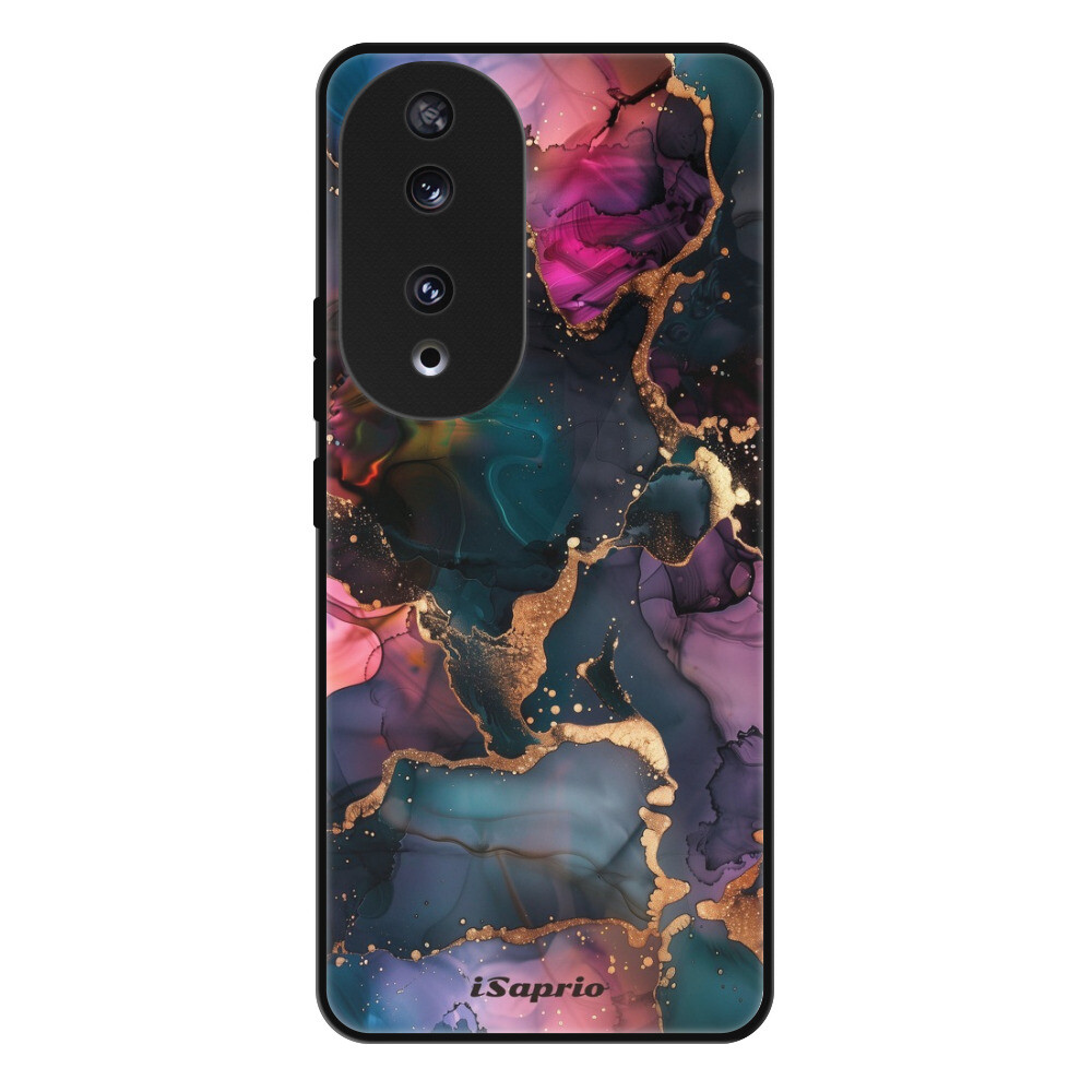 Lesklé puzdro Exclusive iSaprio - Dark Marble 10 - Honor 90 5G