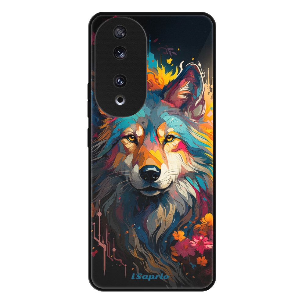 Lesklé puzdro Exclusive iSaprio - Mysterious Wolf - Honor 90 5G