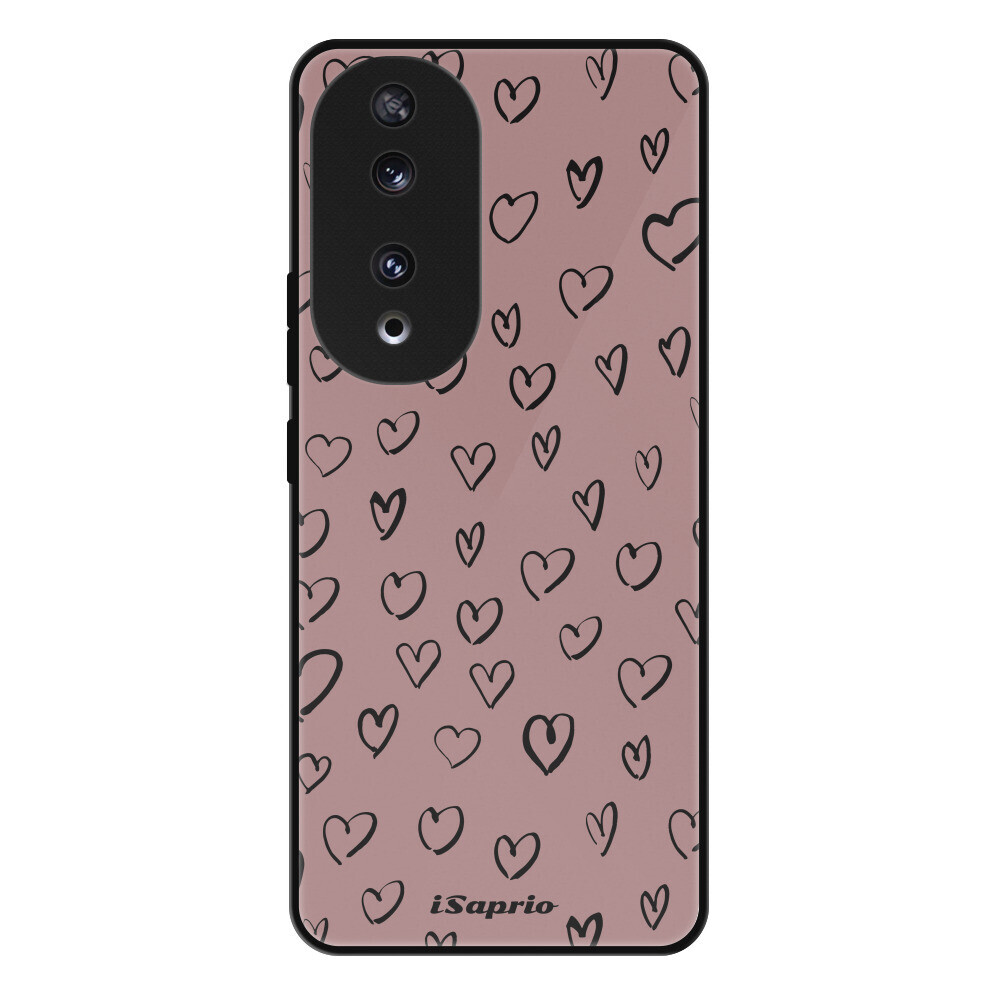 Lesklé puzdro Exclusive iSaprio - Heart Dark - Honor 90 5G