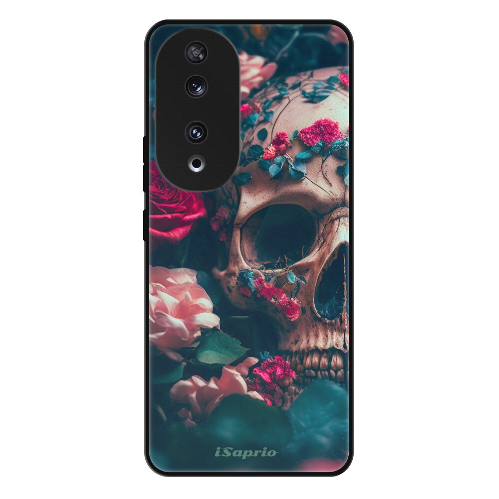Lesklé puzdro Exclusive iSaprio - Skull in Roses - Honor 90 5G
