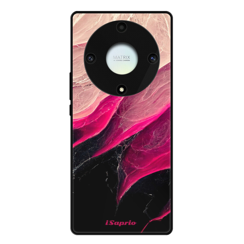Lesklé puzdro Exclusive iSaprio - Black and Pink - Honor Magic5 Lite 5G