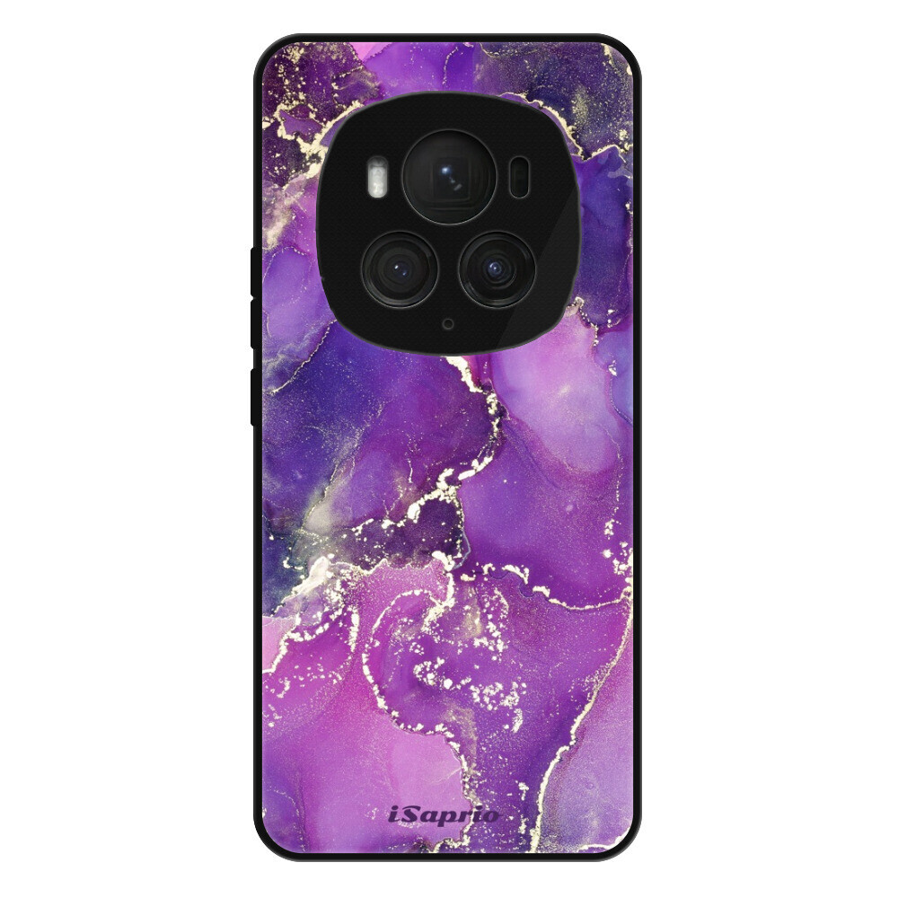 Lesklé puzdro Exclusive iSaprio - Purple Marble 10 - Honor Magic6 Pro