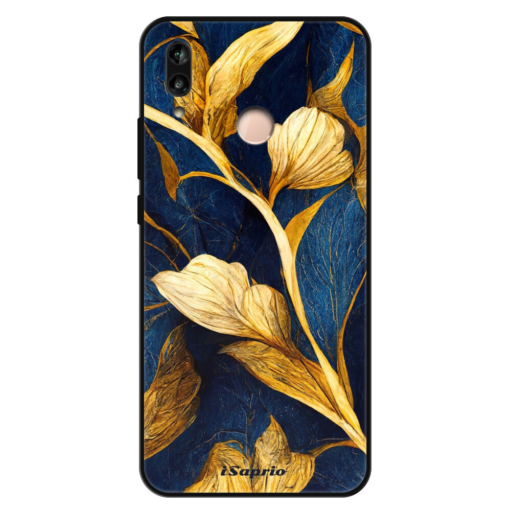 Lesklé puzdro Exclusive iSaprio - Gold Leaves - Huawei P20 Lite