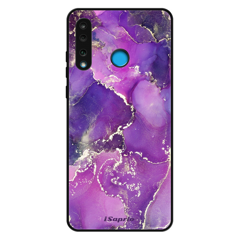 Lesklé puzdro Exclusive iSaprio - Purple Marble 10 - Huawei P30 Lite
