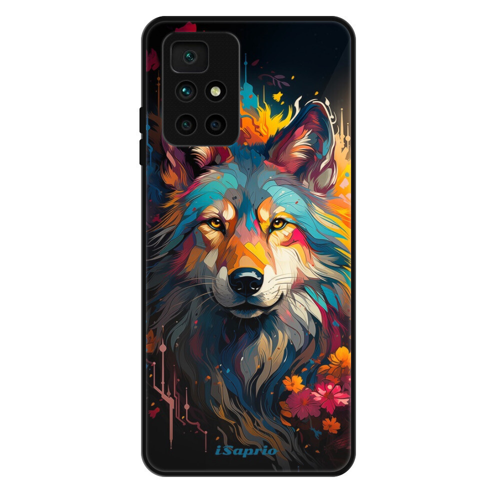 Lesklé puzdro Exclusive iSaprio - Mysterious Wolf - Xiaomi Redmi 10