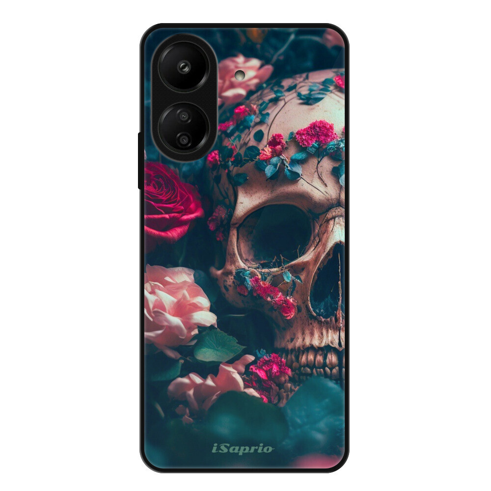 Lesklé puzdro Exclusive iSaprio - Skull in Roses - Xiaomi Redmi 13C