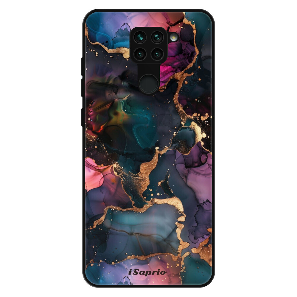 Lesklé puzdro Exclusive iSaprio - Dark Marble 10 - Xiaomi Redmi Note 9