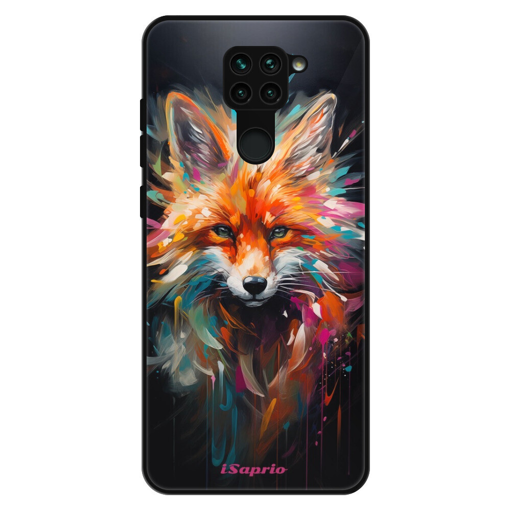 Lesklé puzdro Exclusive iSaprio - Neon Fox - Xiaomi Redmi Note 9