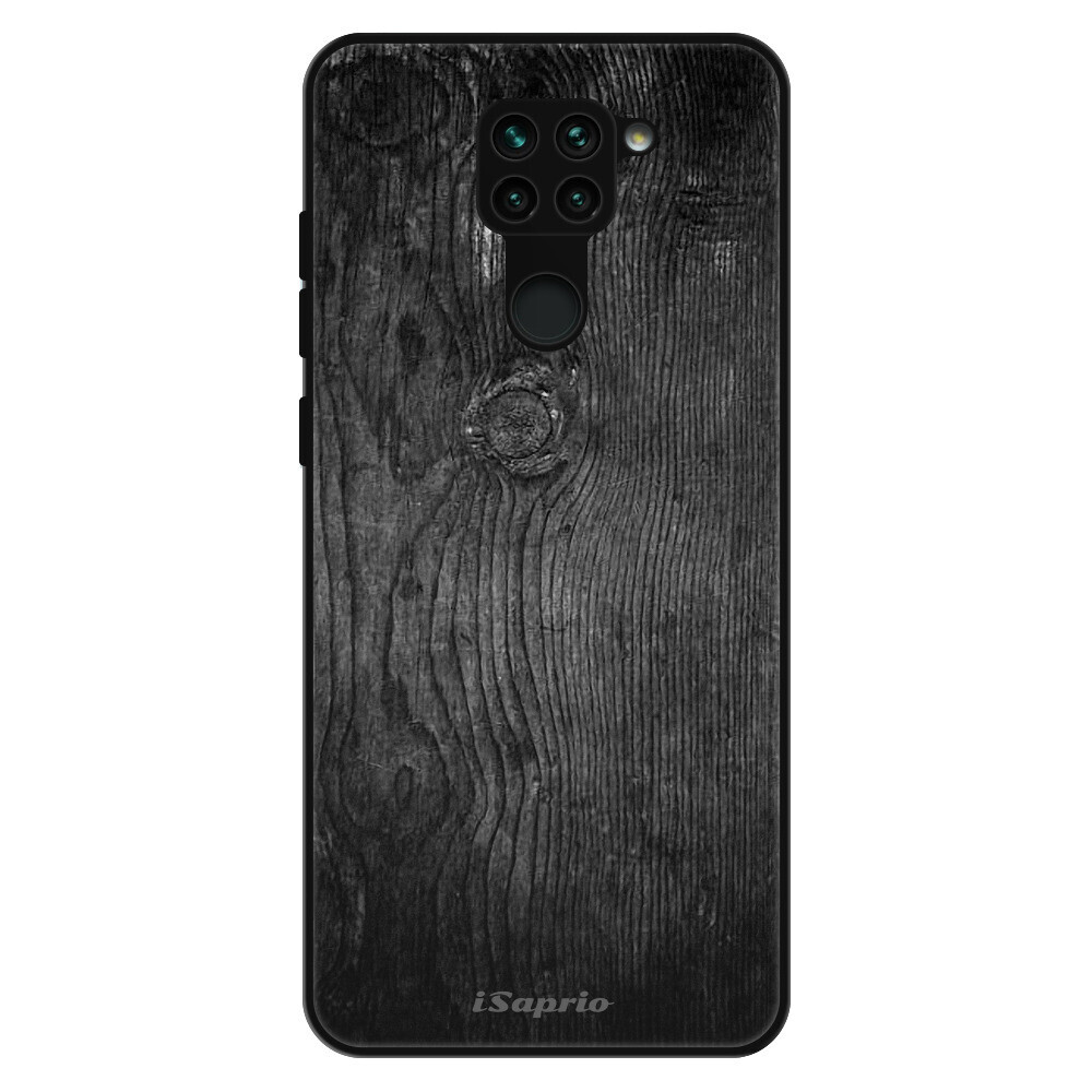 Lesklé puzdro Exclusive iSaprio - Black Wood 13 - Xiaomi Redmi Note 9