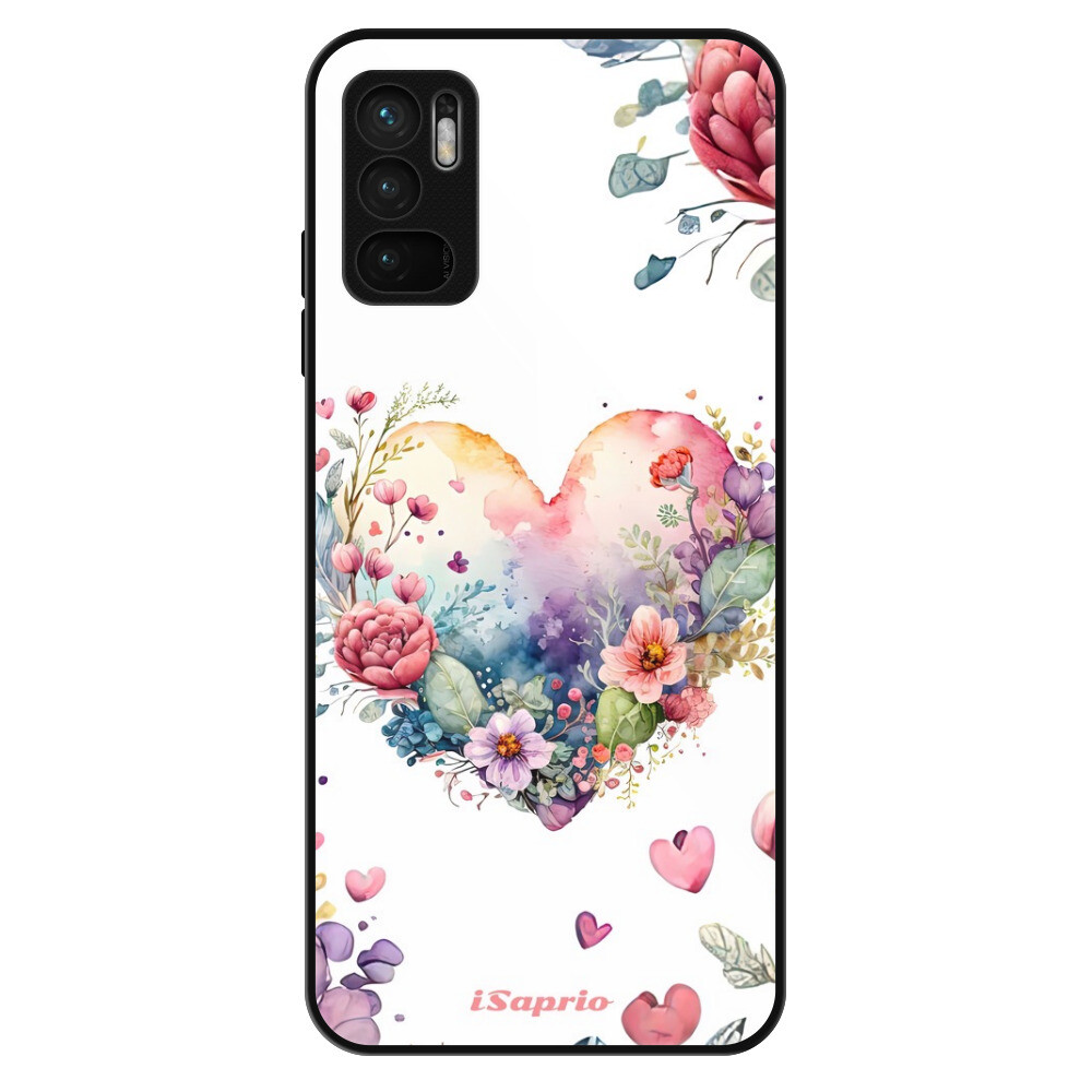 Lesklé puzdro Exclusive iSaprio - Floral Heart - Xiaomi Redmi Note 10 5G