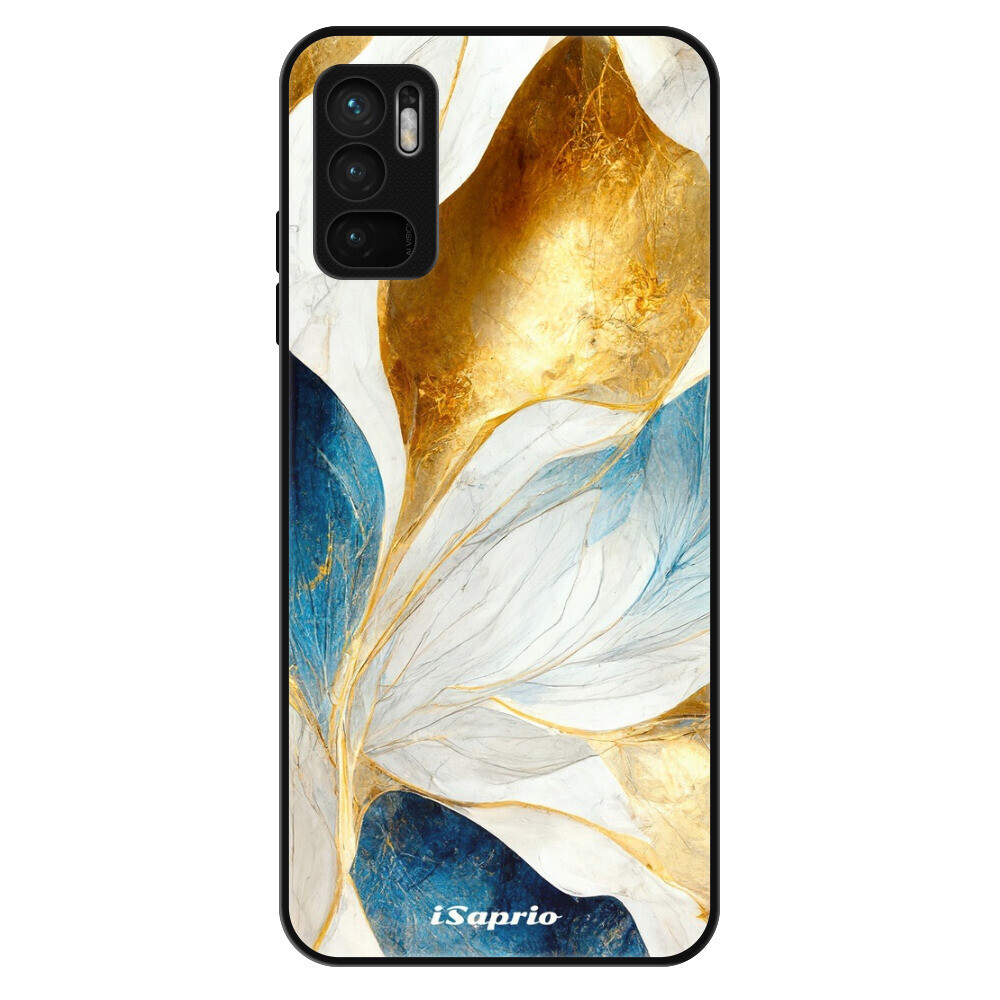 Lesklé puzdro Exclusive iSaprio - Blue Leaves - Xiaomi Redmi Note 10 5G