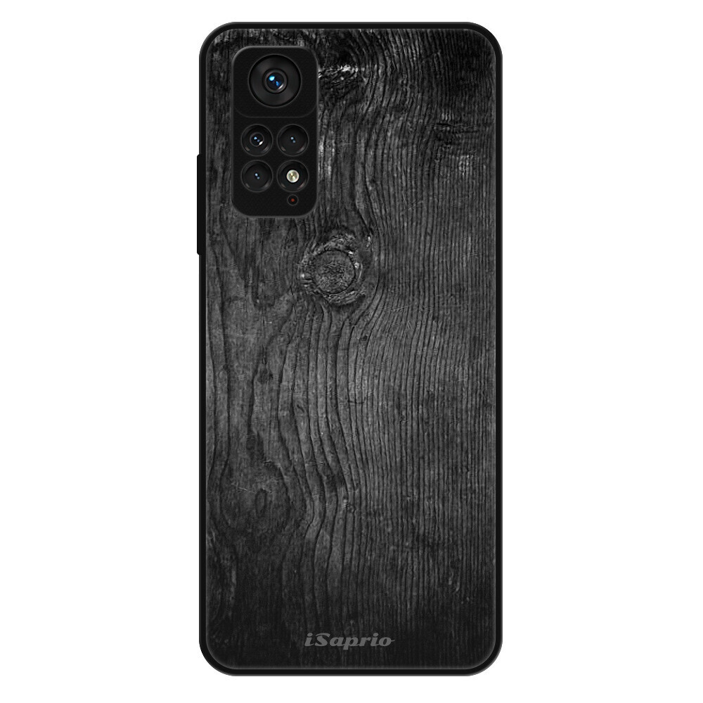 Lesklé puzdro Exclusive iSaprio - Black Wood 13 - Xiaomi Redmi Note 11 / Note 11S