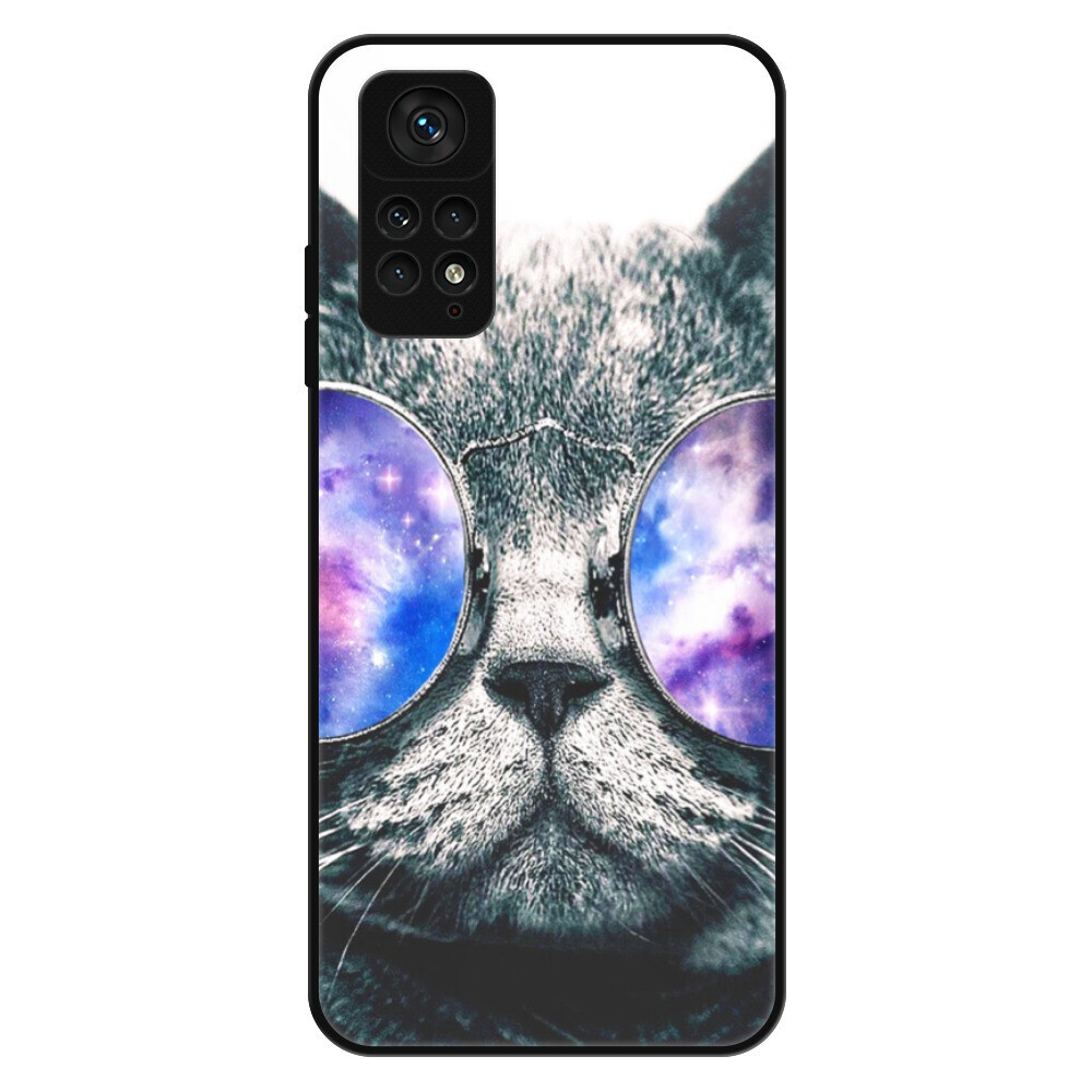 Lesklé puzdro Exclusive iSaprio - Galaxy Cat - Xiaomi Redmi Note 11 Pro 5G