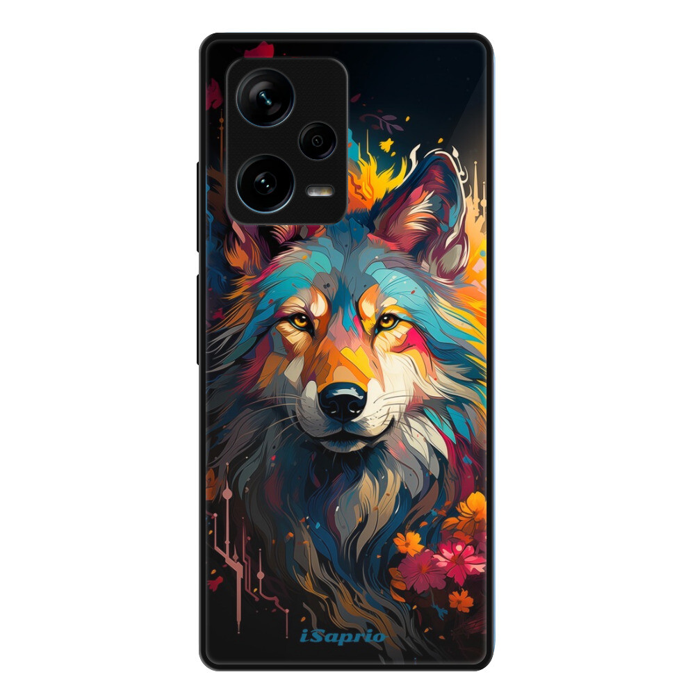Lesklé puzdro Exclusive iSaprio - Mysterious Wolf - Xiaomi Redmi Note 12 Pro+ 5G