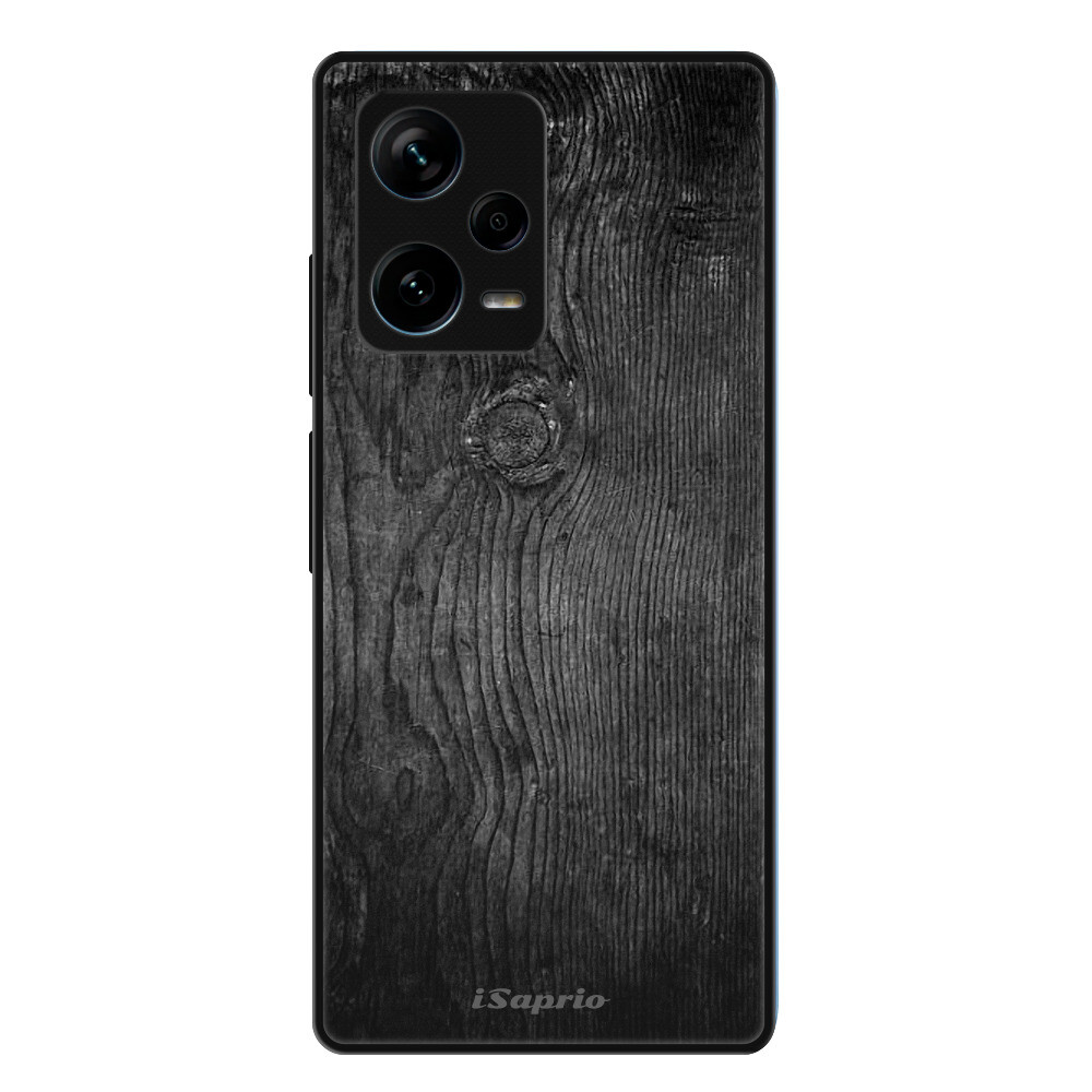 Lesklé puzdro Exclusive iSaprio - Black Wood 13 - Xiaomi Redmi Note 12 Pro+ 5G