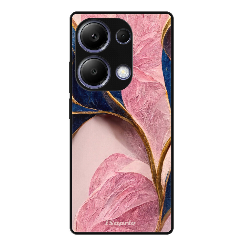 Lesklé puzdro Exclusive iSaprio - Pink Blue Leaves - Xiaomi Redmi Note 13 Pro