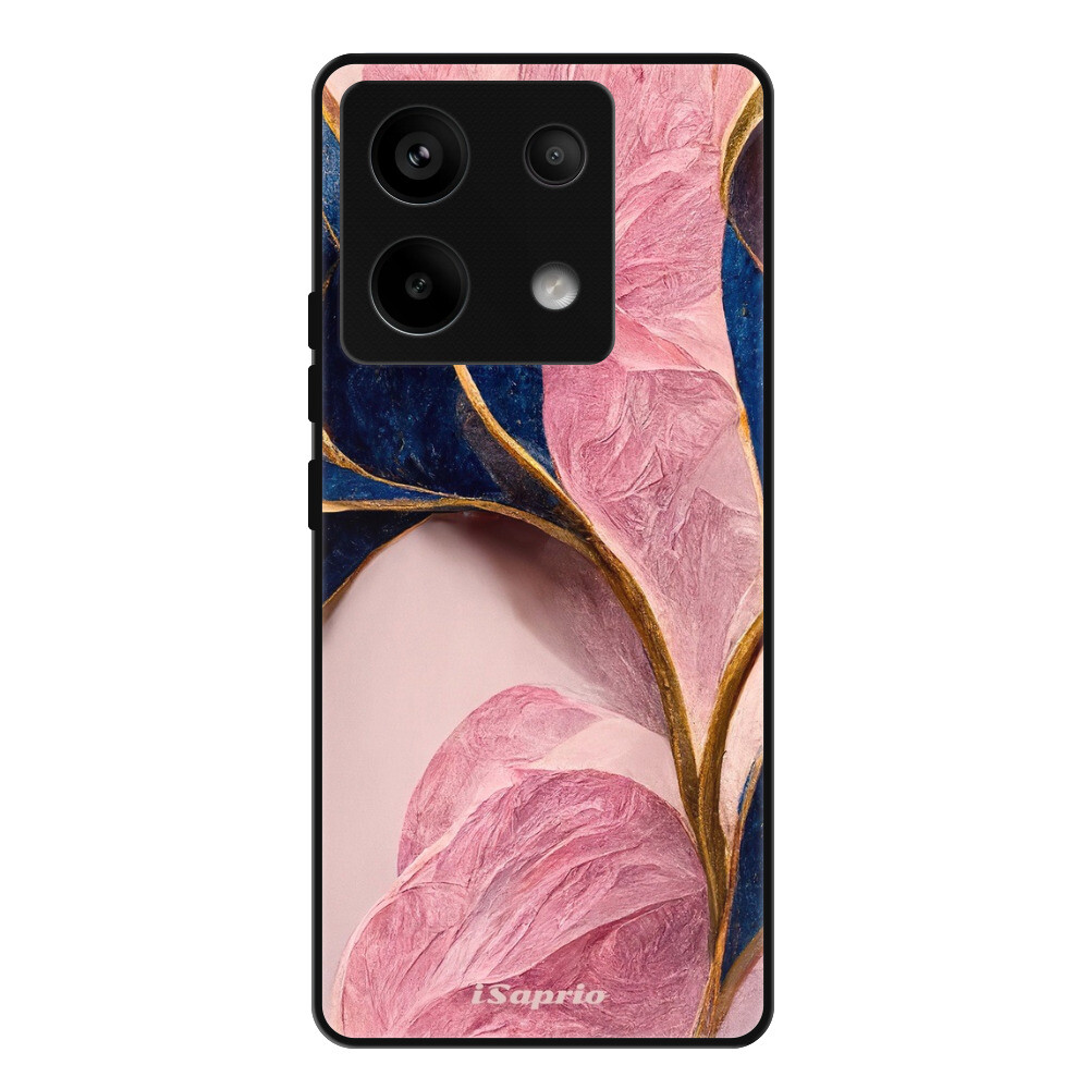 Lesklé puzdro Exclusive iSaprio - Pink Blue Leaves - Xiaomi Redmi Note 13 Pro 5G / Poco X6 5G
