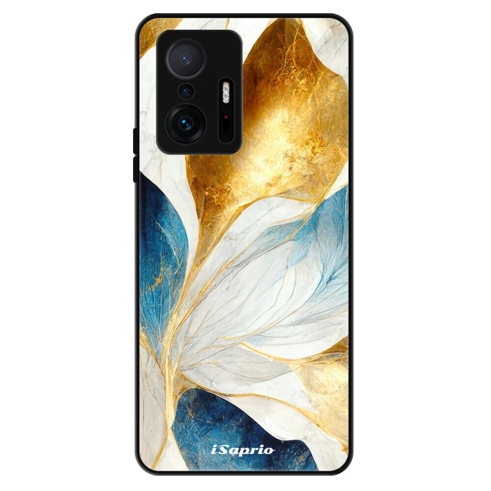 Lesklé puzdro Exclusive iSaprio - Blue Leaves - Xiaomi 11T / 11T Pro