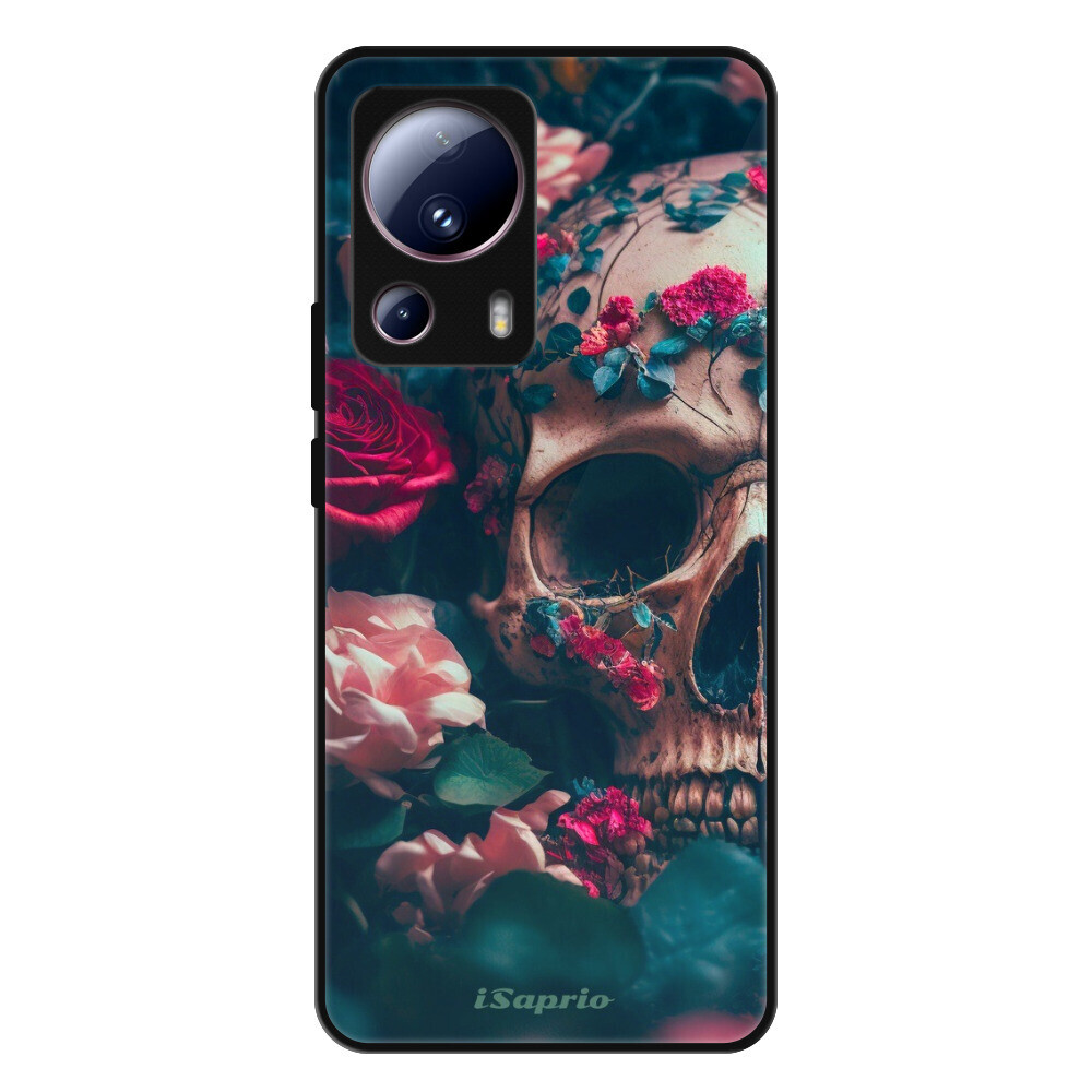 Lesklé puzdro Exclusive iSaprio - Skull in Roses - Xiaomi 13 Lite