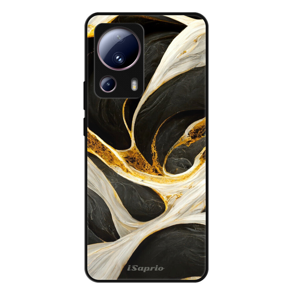 Lesklé puzdro Exclusive iSaprio - Black and Gold - Xiaomi 13 Lite