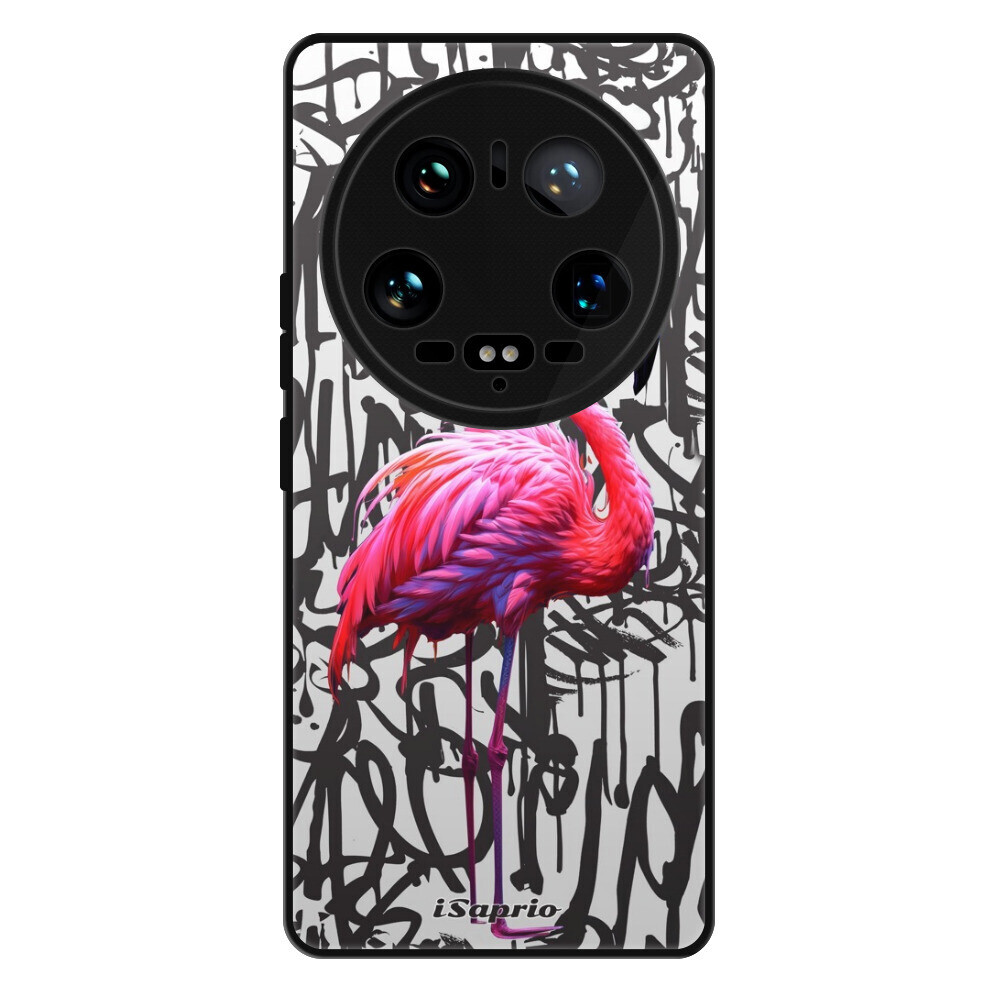 Lesklé puzdro Exclusive iSaprio - Flamingo Graffiti - Xiaomi 14 Ultra