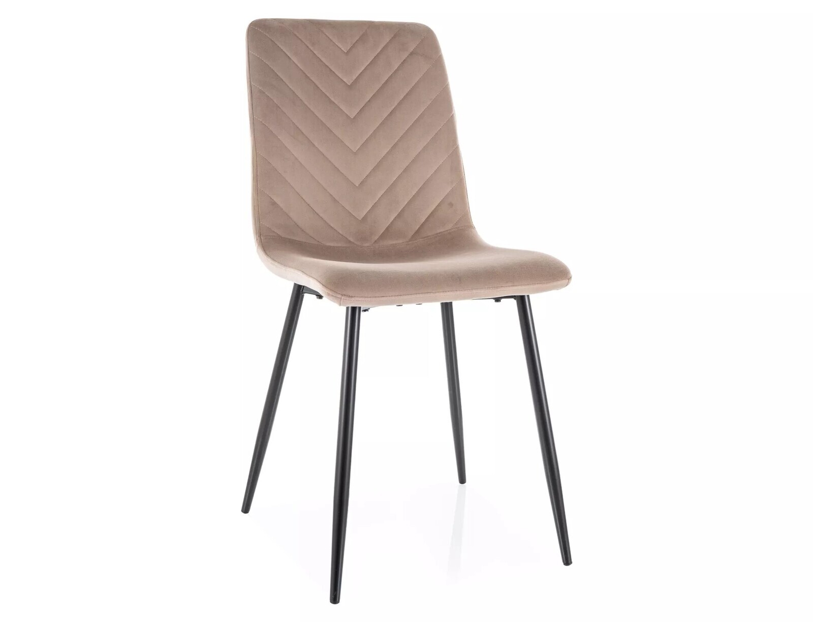 Čalouněná jídelní židle Daren Velvet béžová