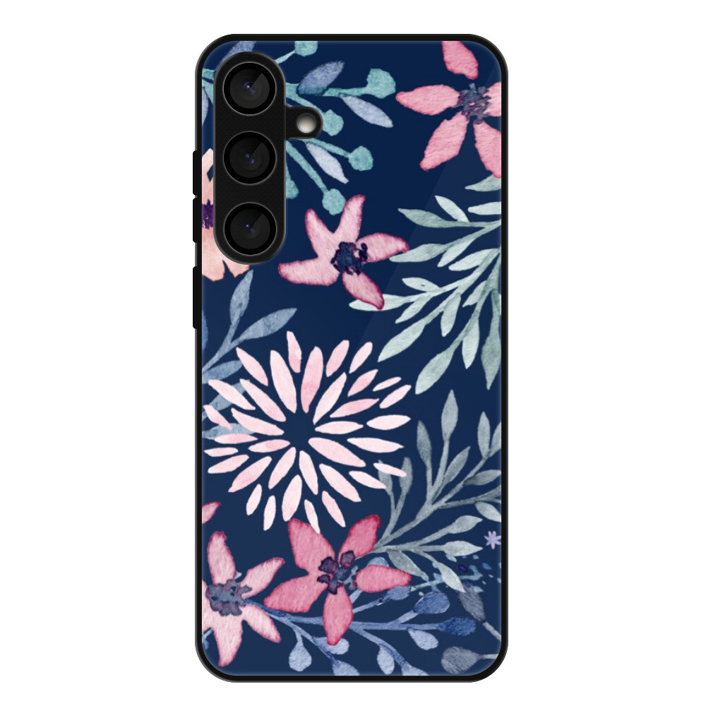 Lesklé puzdro Exclusive iSaprio - Leaves on Blue - Samsung Galaxy S24+