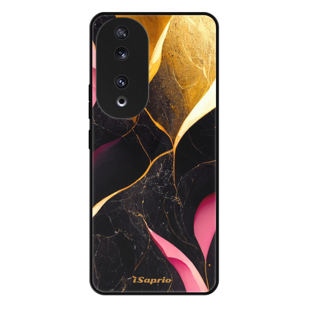 Lesklé puzdro Exclusive iSaprio - Gold Pink Marble - Honor 90 5G