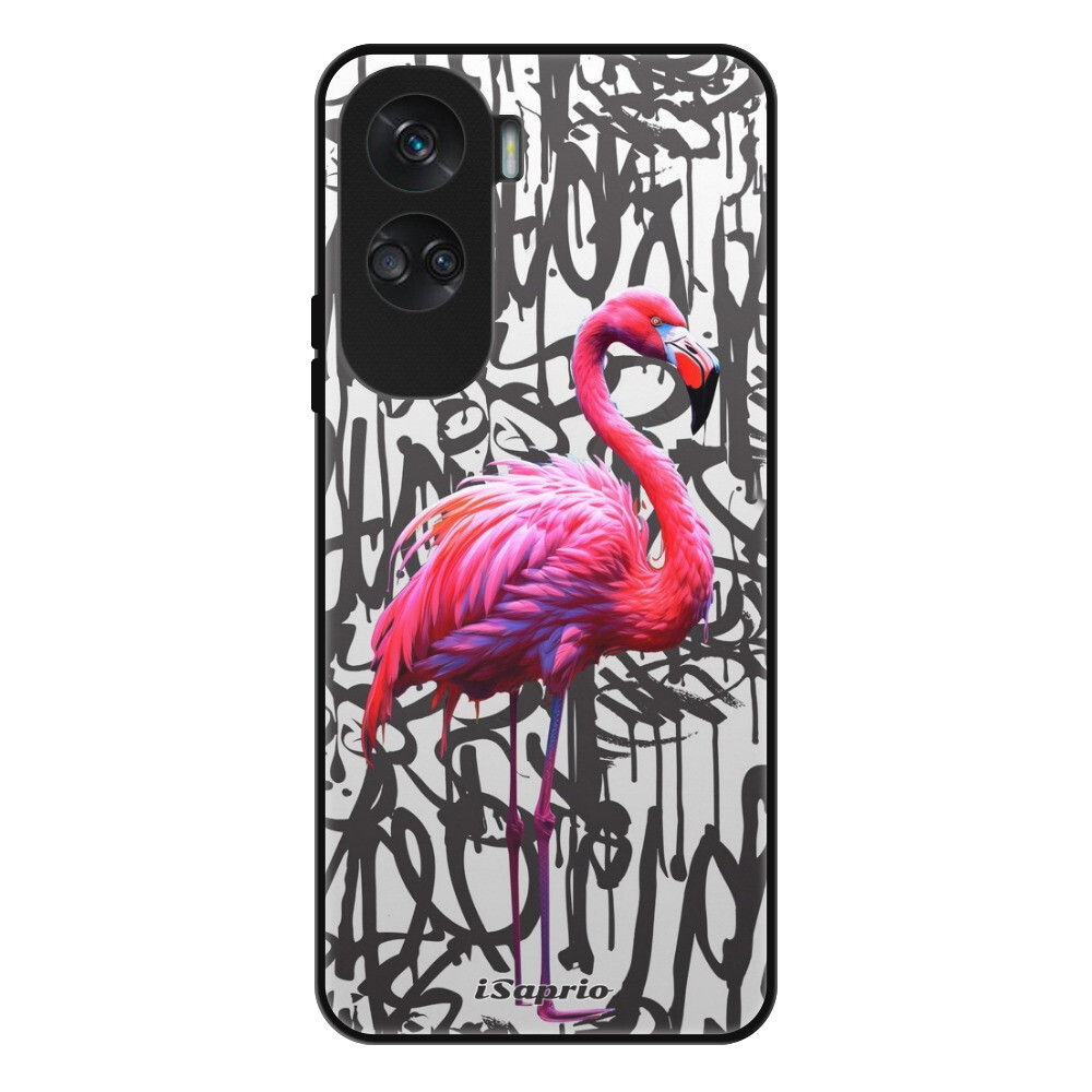 Lesklé puzdro Exclusive iSaprio - Flamingo Graffiti - Honor 90 Lite 5G