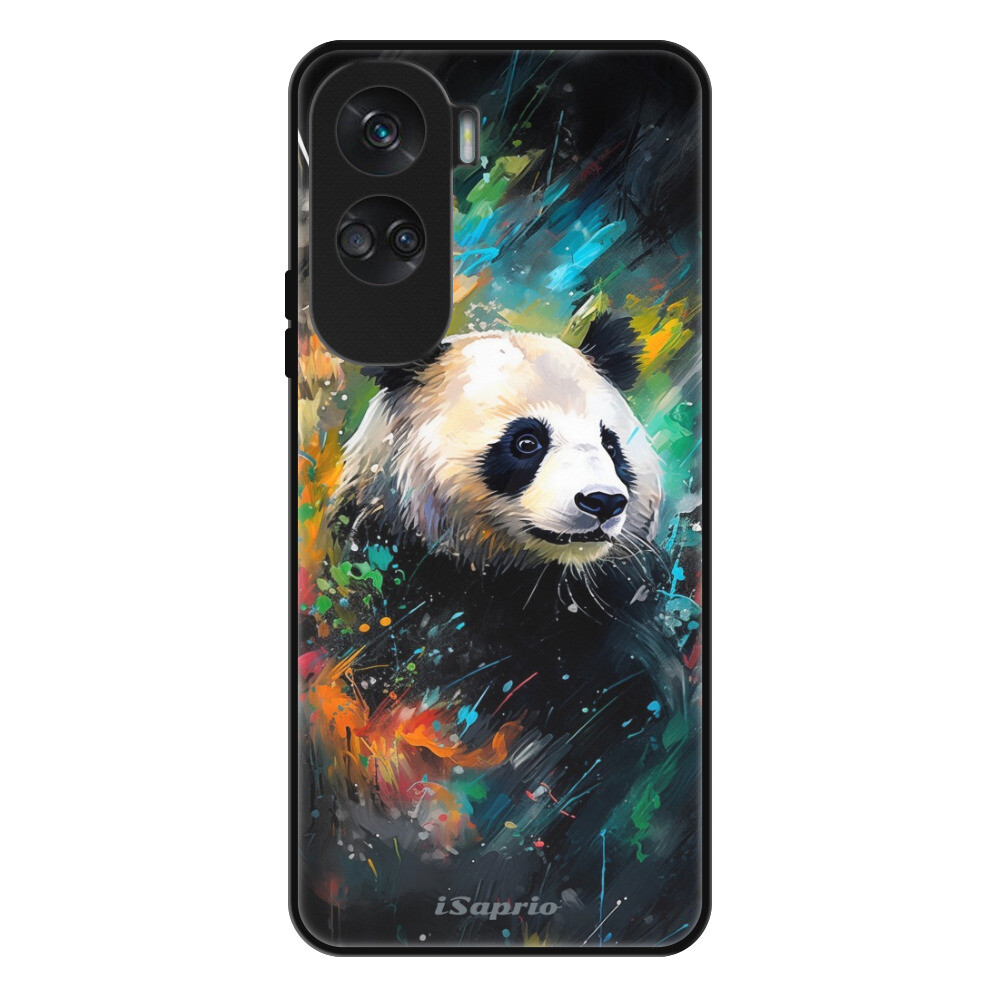 Lesklé puzdro Exclusive iSaprio - Abstract Panda - Honor 90 Lite 5G