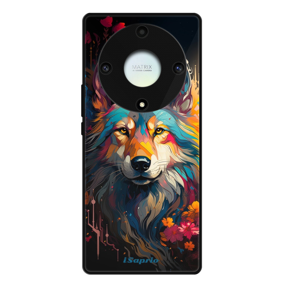 Lesklé puzdro Exclusive iSaprio - Mysterious Wolf - Honor Magic5 Lite 5G