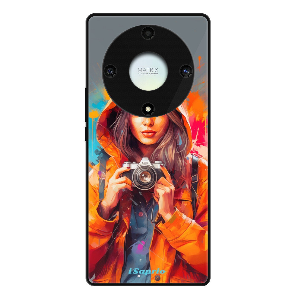 Lesklé puzdro Exclusive iSaprio - Girl with Camera - Honor Magic5 Lite 5G