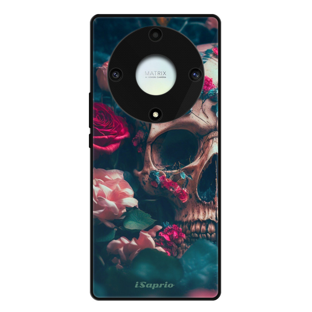 Lesklé puzdro Exclusive iSaprio - Skull in Roses - Honor Magic5 Lite 5G