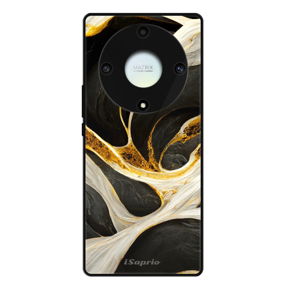 Lesklé puzdro Exclusive iSaprio - Black and Gold - Honor Magic5 Lite 5G