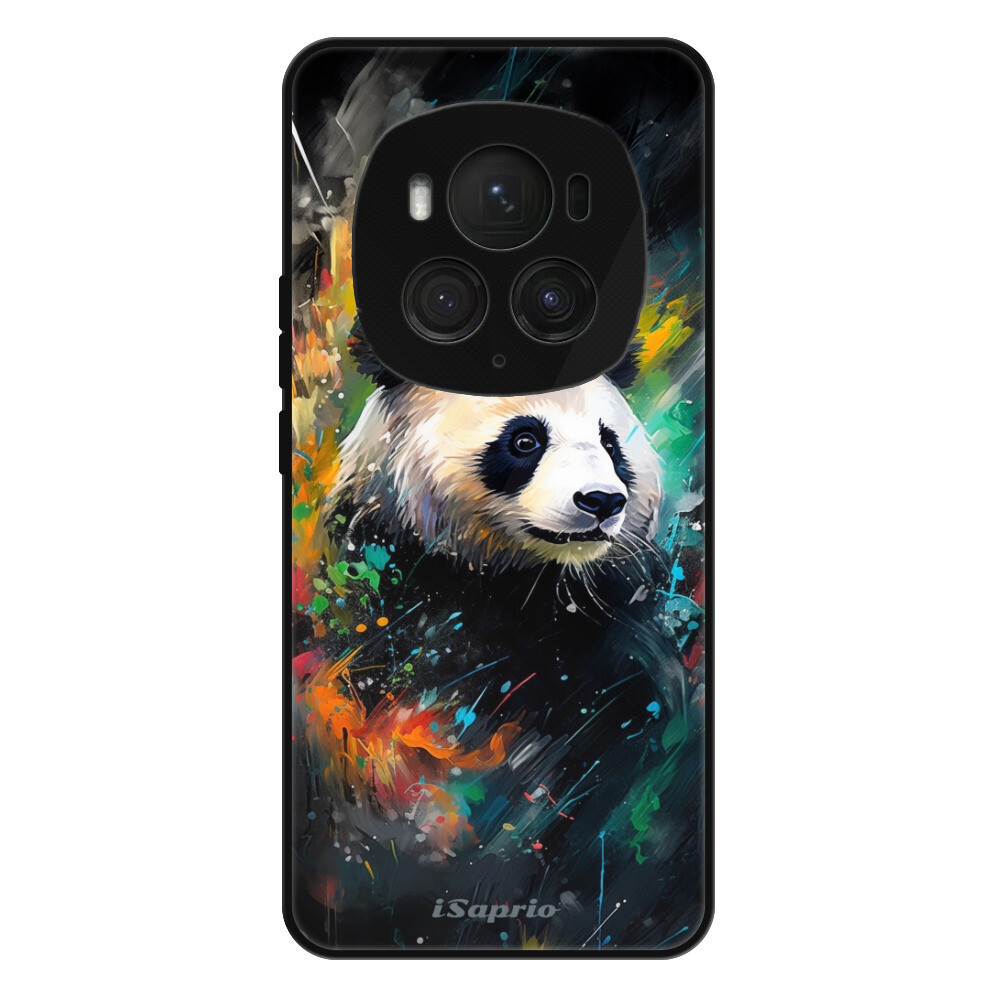 Lesklé puzdro Exclusive iSaprio - Abstract Panda - Honor Magic6 Pro