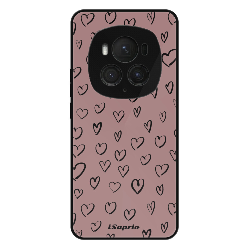 Lesklé puzdro Exclusive iSaprio - Heart Dark - Honor Magic6 Pro