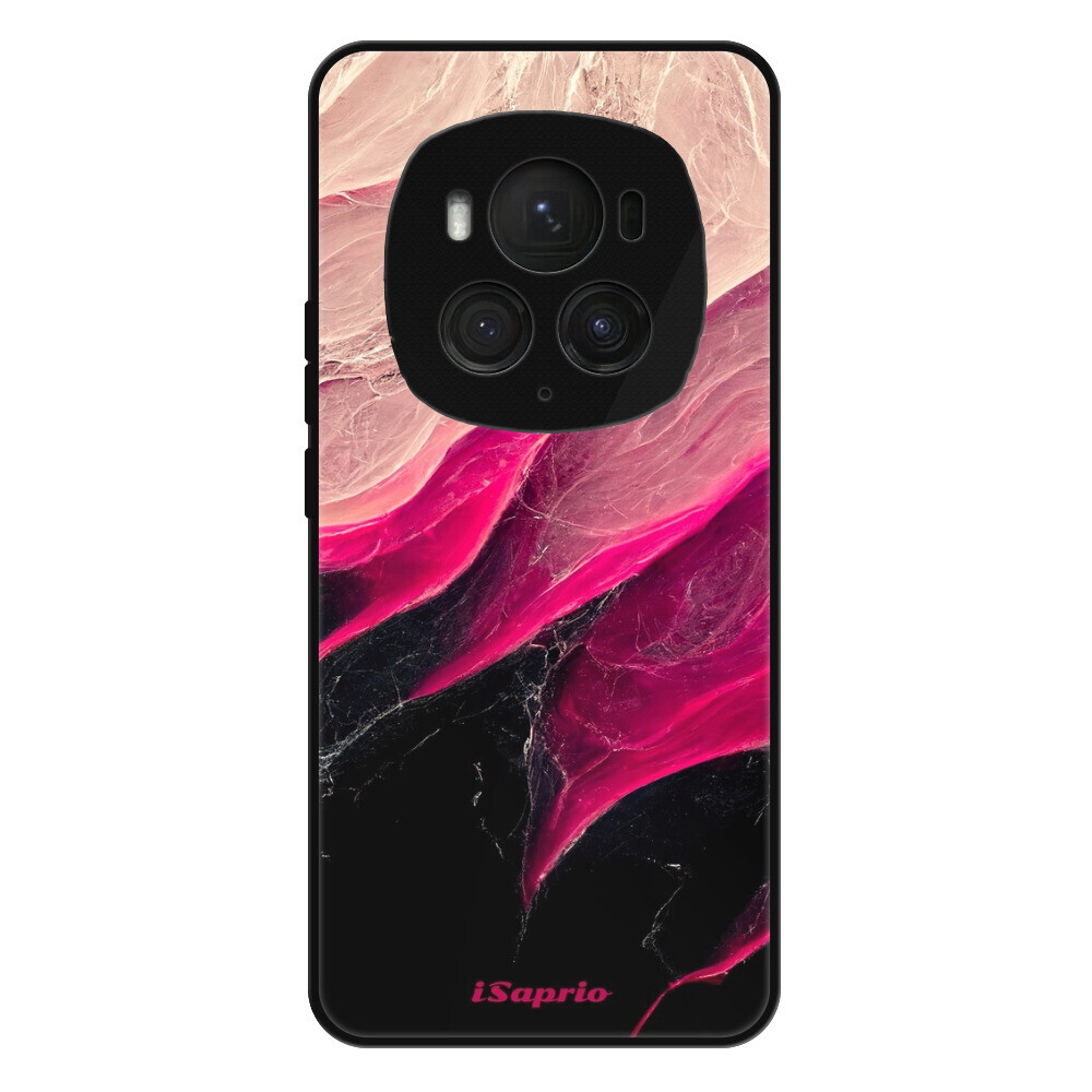 Lesklé puzdro Exclusive iSaprio - Black and Pink - Honor Magic6 Pro