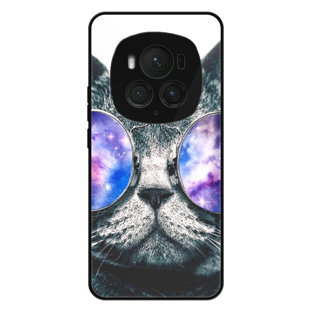 Lesklé puzdro Exclusive iSaprio - Galaxy Cat - Honor Magic6 Pro