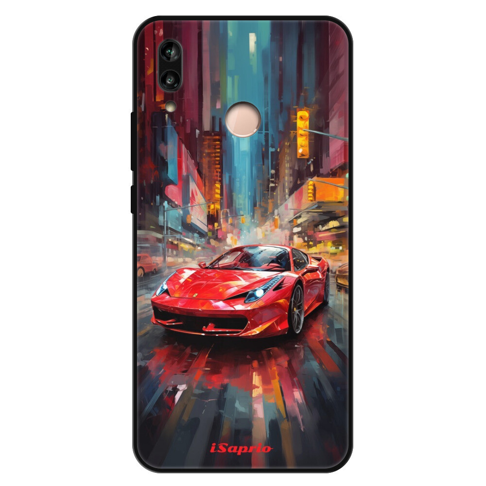 Lesklé puzdro Exclusive iSaprio - Ferrari - Huawei P20 Lite