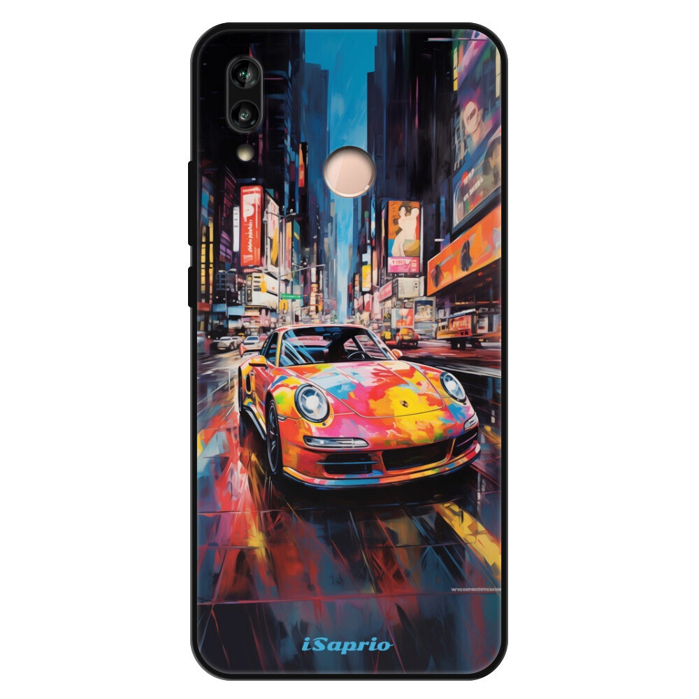 Lesklé puzdro Exclusive iSaprio - Abstract Porsche - Huawei P20 Lite