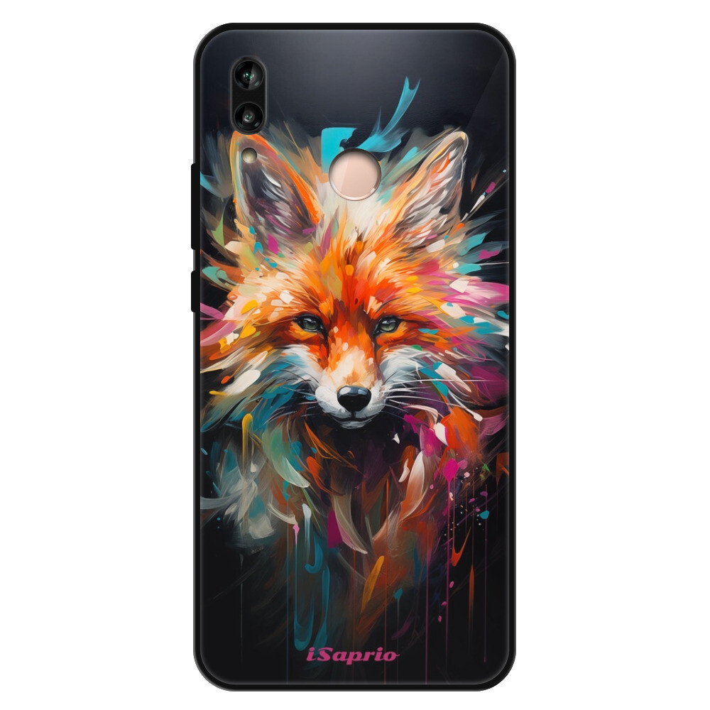Lesklé puzdro Exclusive iSaprio - Neon Fox - Huawei P20 Lite