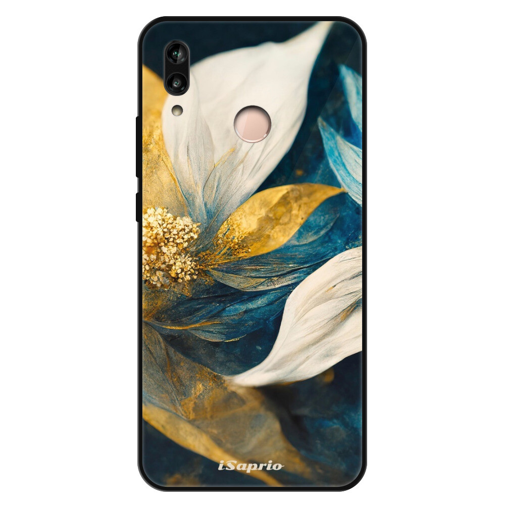 Lesklé puzdro Exclusive iSaprio - Gold Petals - Huawei P20 Lite