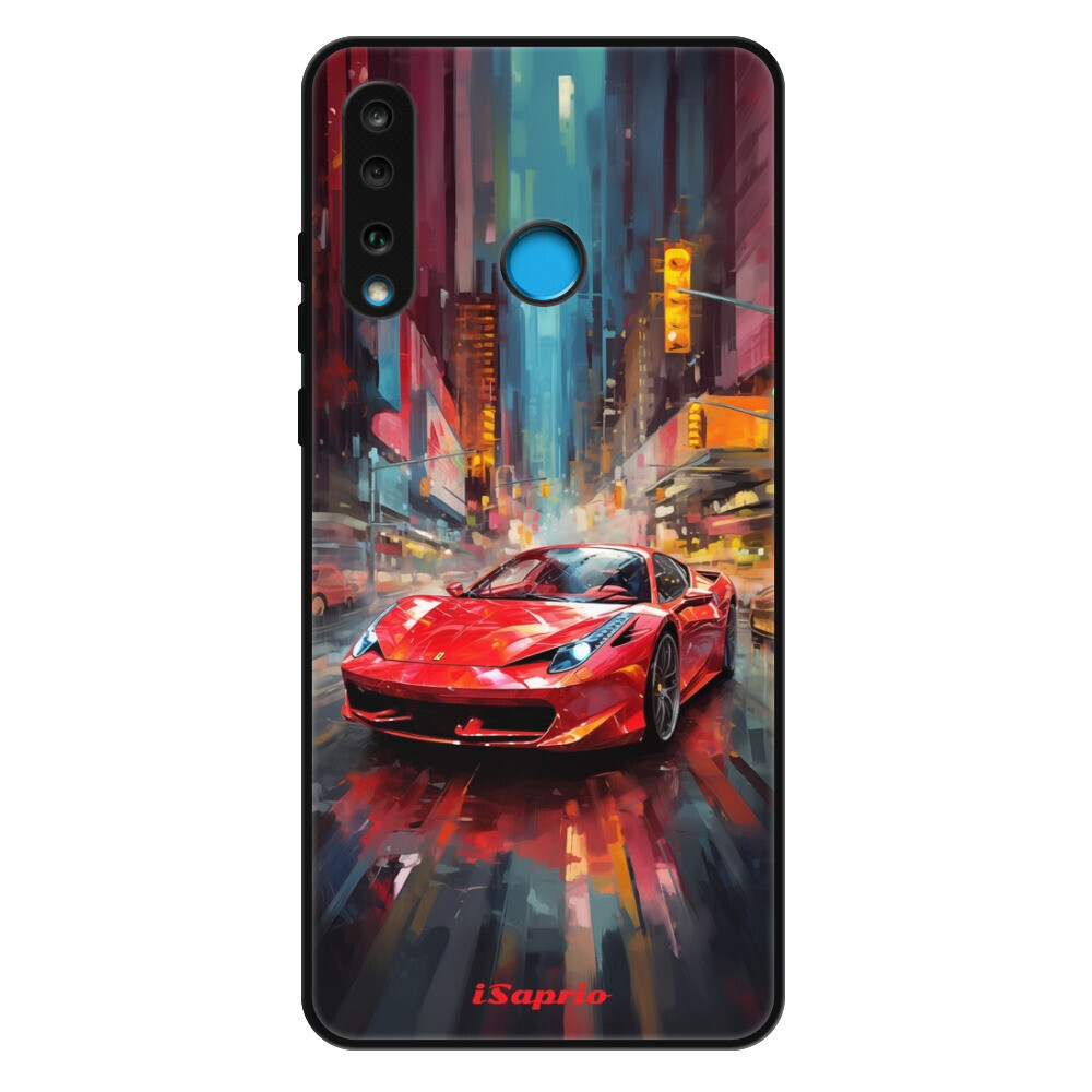 Lesklé puzdro Exclusive iSaprio - Ferrari - Huawei P30 Lite