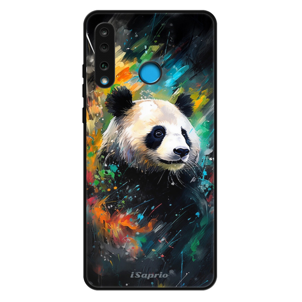 Lesklé puzdro Exclusive iSaprio - Abstract Panda - Huawei P30 Lite