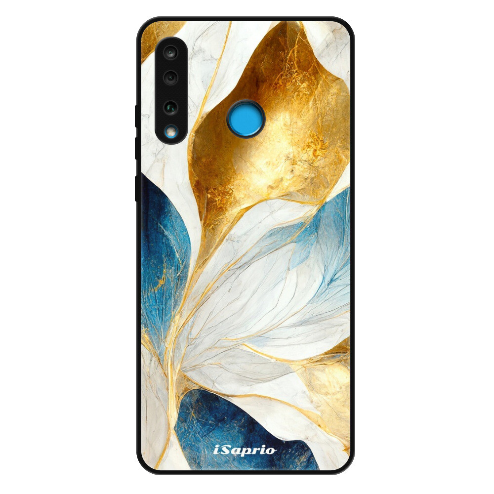 Lesklé puzdro Exclusive iSaprio - Blue Leaves - Huawei P30 Lite