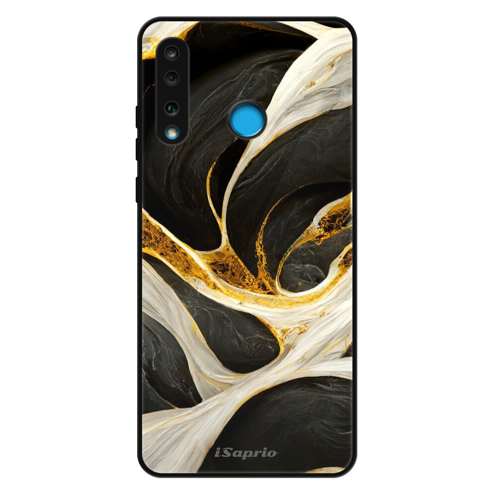 Lesklé puzdro Exclusive iSaprio - Black and Gold - Huawei P30 Lite