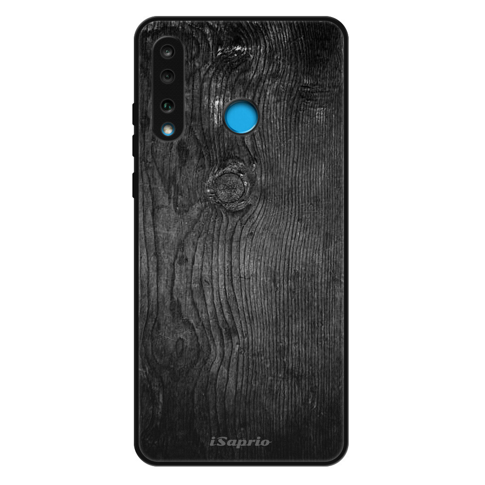 Lesklé puzdro Exclusive iSaprio - Black Wood 13 - Huawei P30 Lite