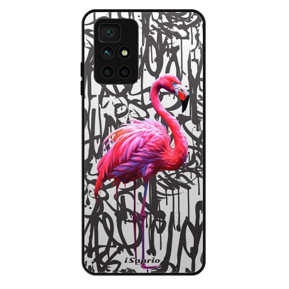 Lesklé puzdro Exclusive iSaprio - Flamingo Graffiti - Xiaomi Redmi 10