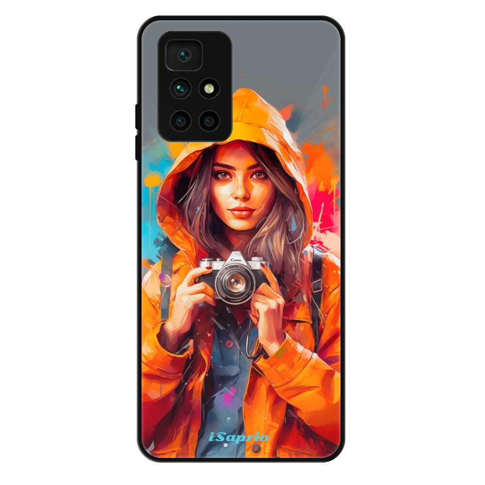 Lesklé puzdro Exclusive iSaprio - Girl with Camera - Xiaomi Redmi 10